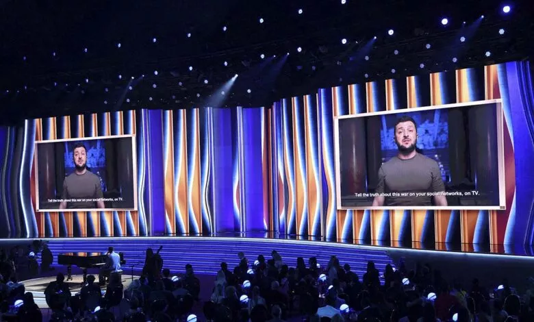 zelenski en los grammy