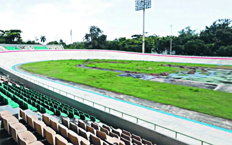 Vista panorámica del velódromo  olímpico.  fuente externa