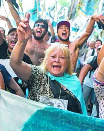 Miles de manifestantes.