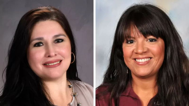 Irma Garcia y Eva Mireles.