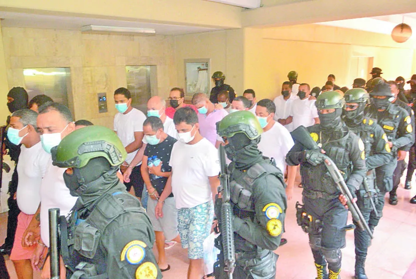 Algunos de los imputados en la denominada Operación Falcón.