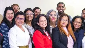 Ejecutivos del BHD y Servir-D.