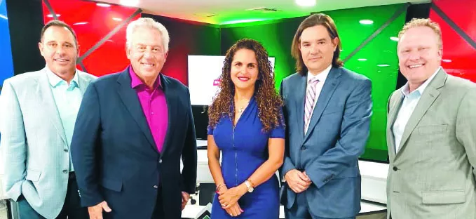 Juan Vereecken, John Maxwell, Ingrid Hernández, Fauntly Garrido y Mark Cole.