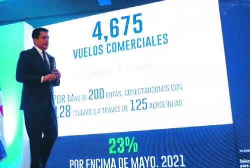 David Collado expone logros del turismo en mayo.  ELIESER TAPIA