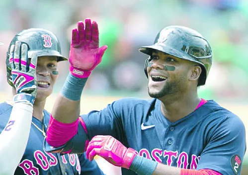 Franchy Cordero tuvo destacada actuación  con  Boston.  ap
