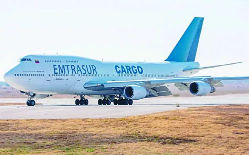 Avión de carga de Venezuela retenido por Argentina.