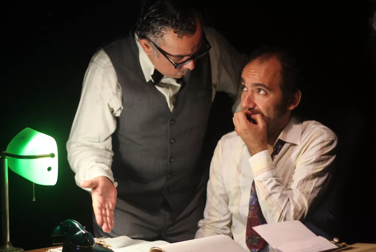 Escena de la pieza teatral Utopía, que se presenta en la ciudad de Santiago.  fuente externa.