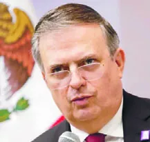 Canciller  Marcelo Ebrard  busca la nominación.