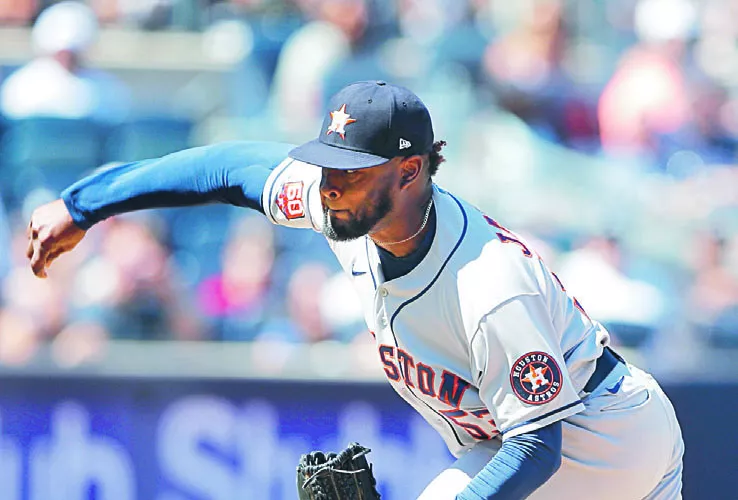 El lanzador dominicano Cristian Javier tuvo ayer una excelente salida.