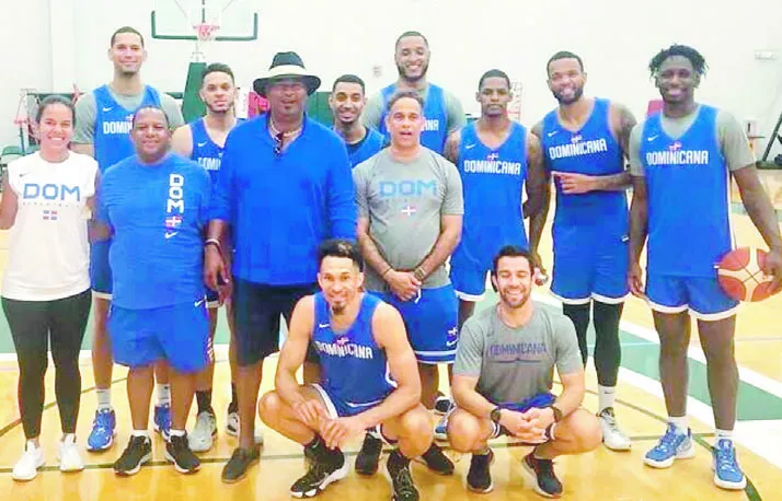 Integrantes de la selección previo a uno de sus entrenamientos en universidad de Miami.