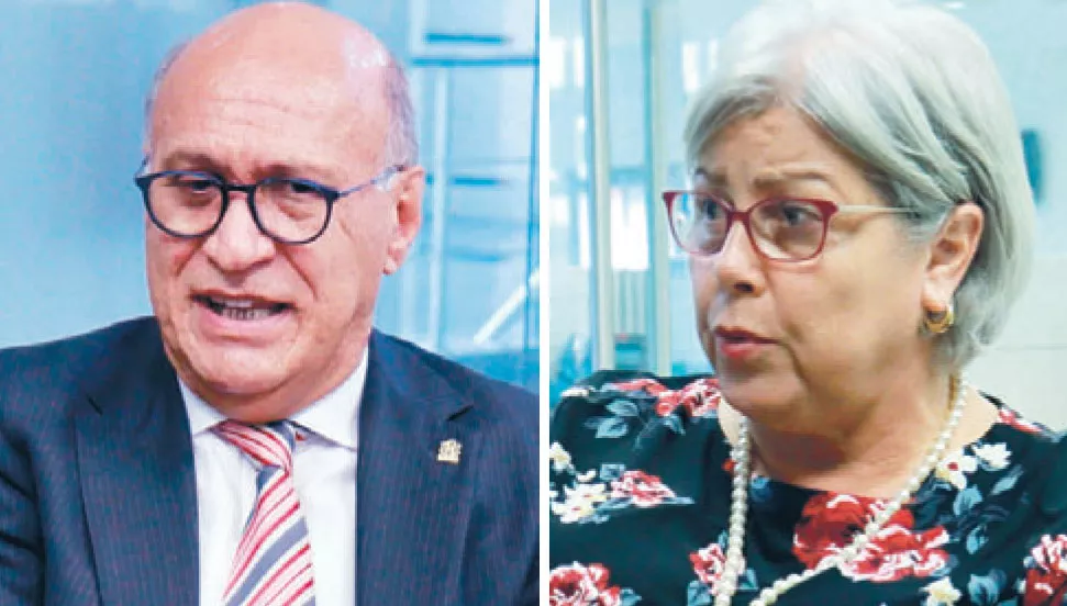 Los empresarios Anyelo Viro y Cándida Mejía.