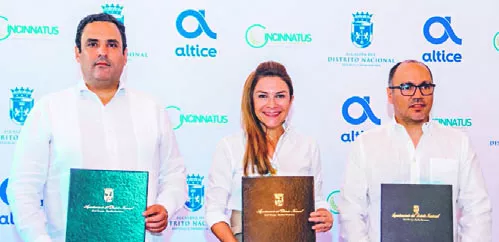 Altice, ADN  y Cincinnatus firmaron un acuerdo.