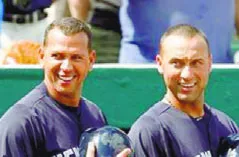 Alex Rodríguez y Derek Jeter jugaron juntos  en los Yanquis.