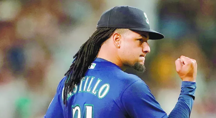El dominicano Luis Castillo ha deslumbrado en sus dos primeras aperturas con Seattle.  Ap
