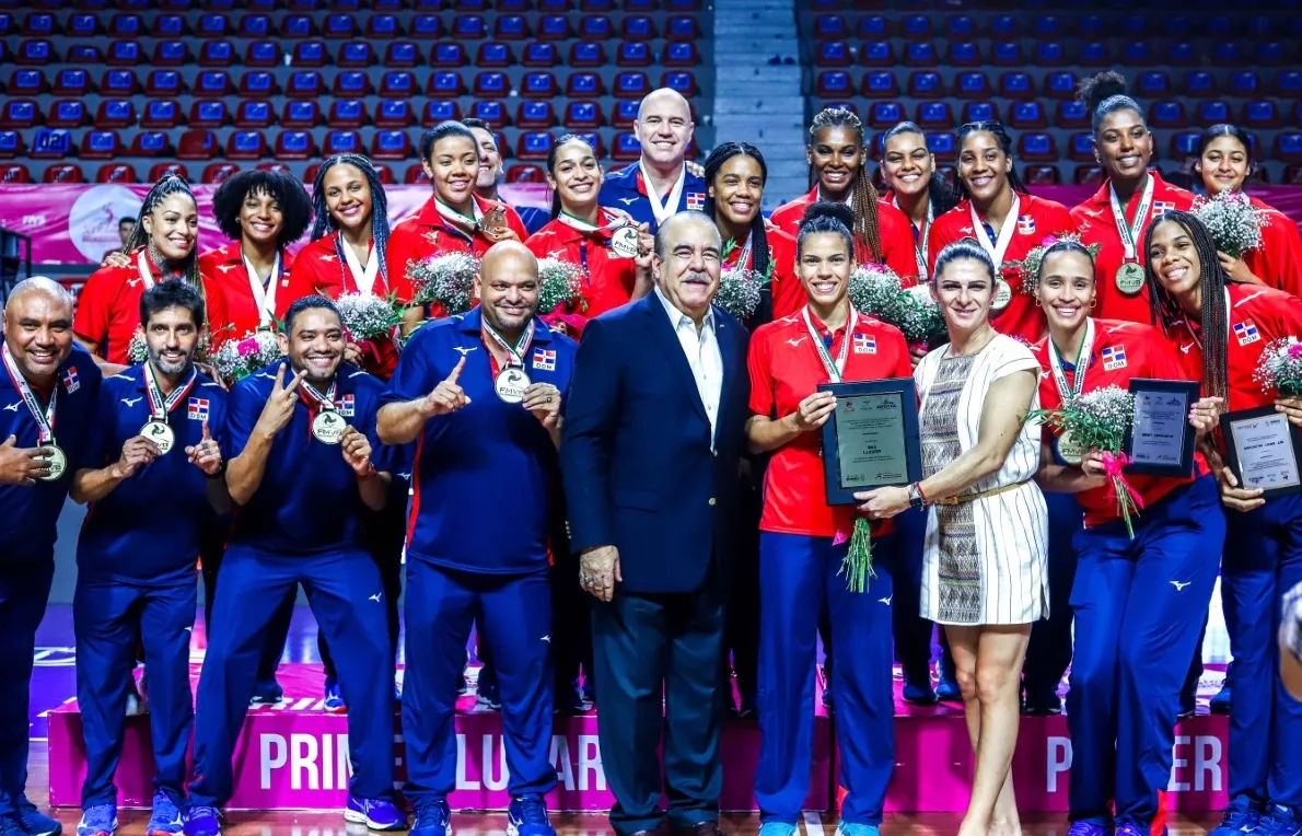 Representativo del equipo dominicano en la   XIX Copa Panamericana de Voleibol .