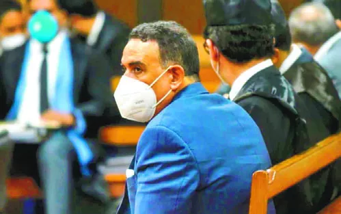 Alexis Medina en una audiencia del caso  “Pulpo”.