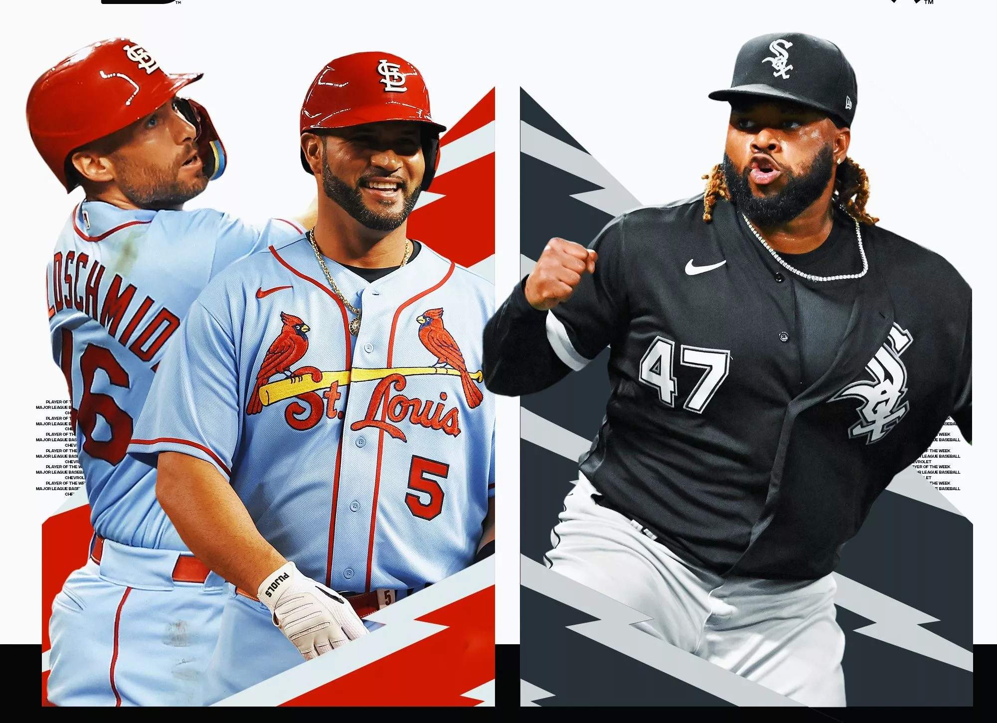 Albert Pujols y Johnny Cueto