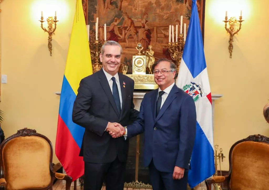 Abinader y Gustavo Petro