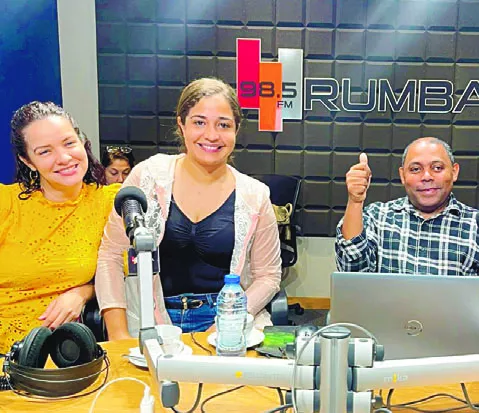 Yuderki Vásquez, Anny Guzmán y Fausto Polanco.