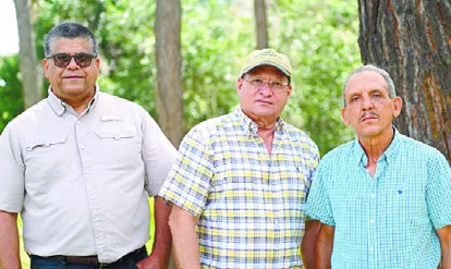 Humberto Checo, Máximo Aquino y Juan G. Torres.