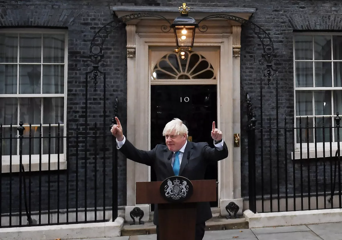 British Prime Minister Boris Johnson steps down