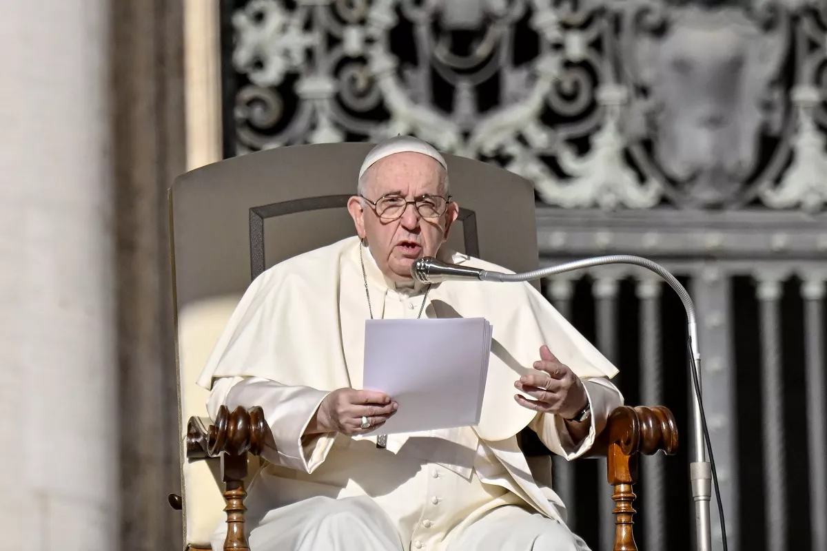 Pope Francis leads his Wednesday General Audience in Saint Peter’s Square