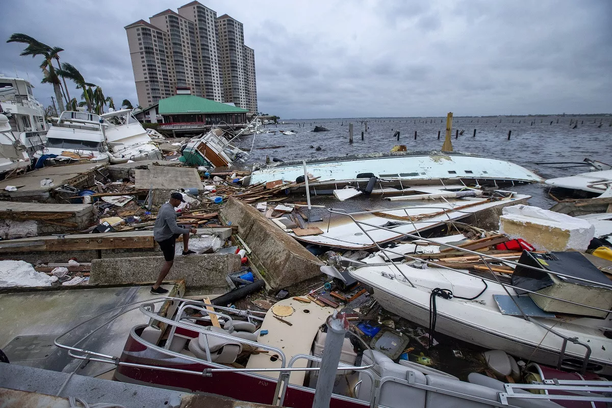 Damage after Hurricane Ian swept through Florida