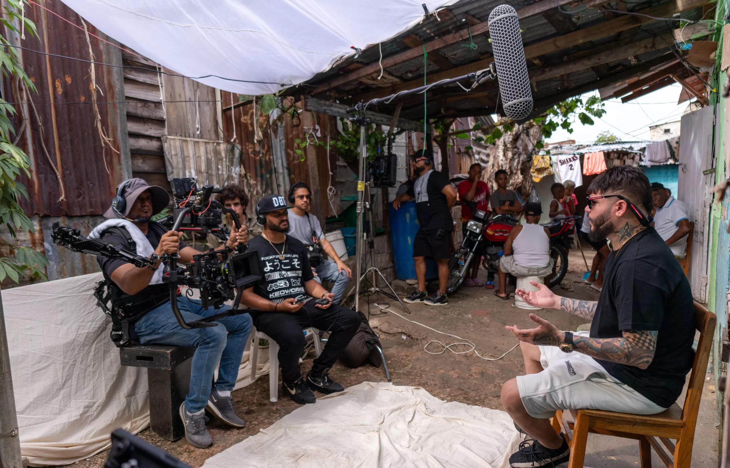 Rodrigo filmación Farruko