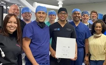 Equipo de doctores que participó en  intervención.