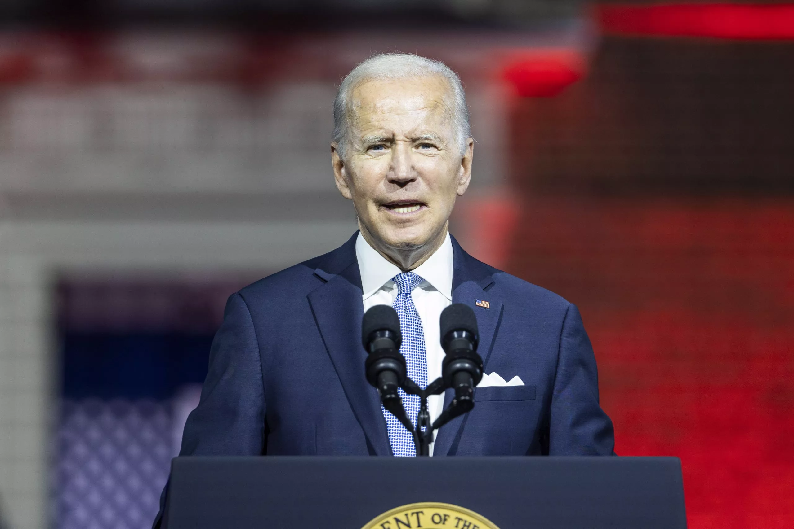 US President Joe Biden gives primetime speech