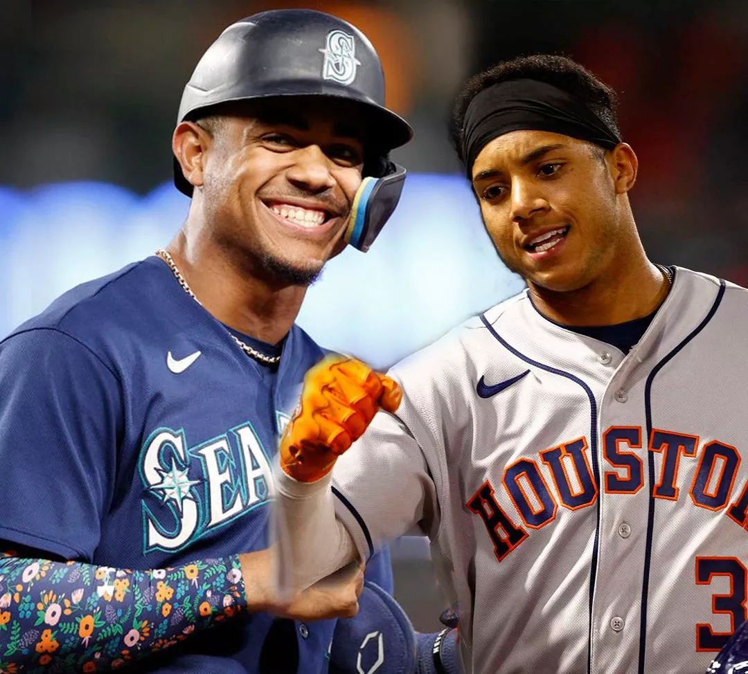 Julio Rodríguez y Jeremy Peña
