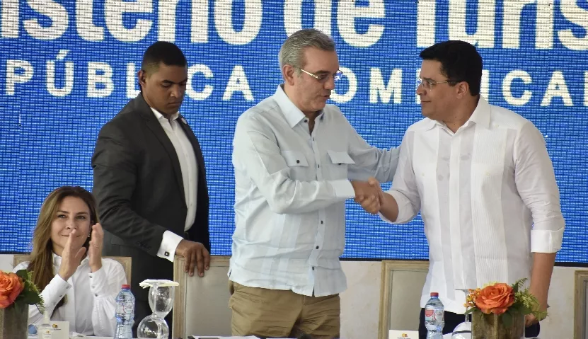 Abinader y Collado agotaron extensa agenda ayer. josé de león
