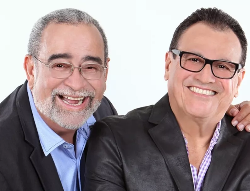 Los salseros boricua Andy Montañés e Ismael Rivera.