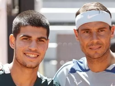 Carlos Alcaraz y Rafael Nadal