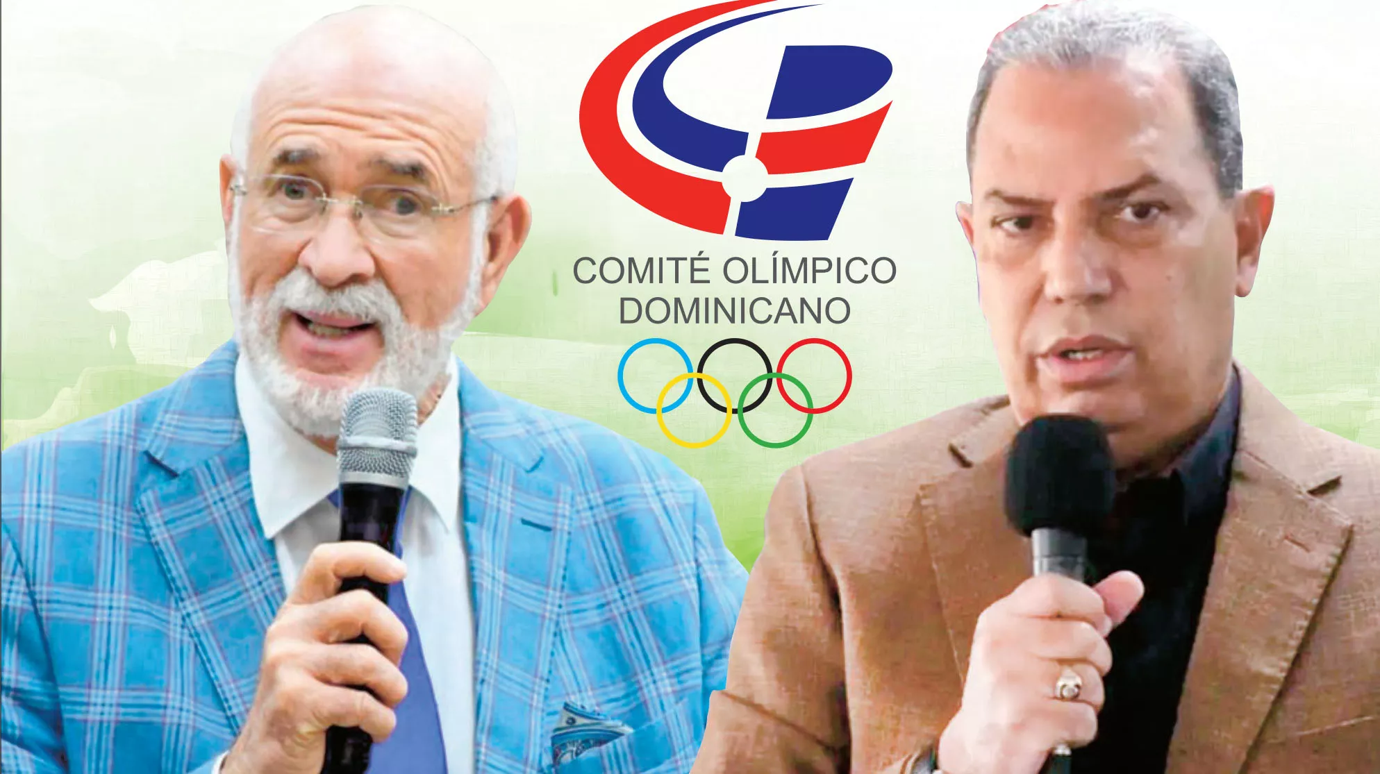 Antonio ‘Colin’ Acosta y Garibaldy Bautista miden fuerzas hoy para tomar control del Comité Olímpico Dominicano.