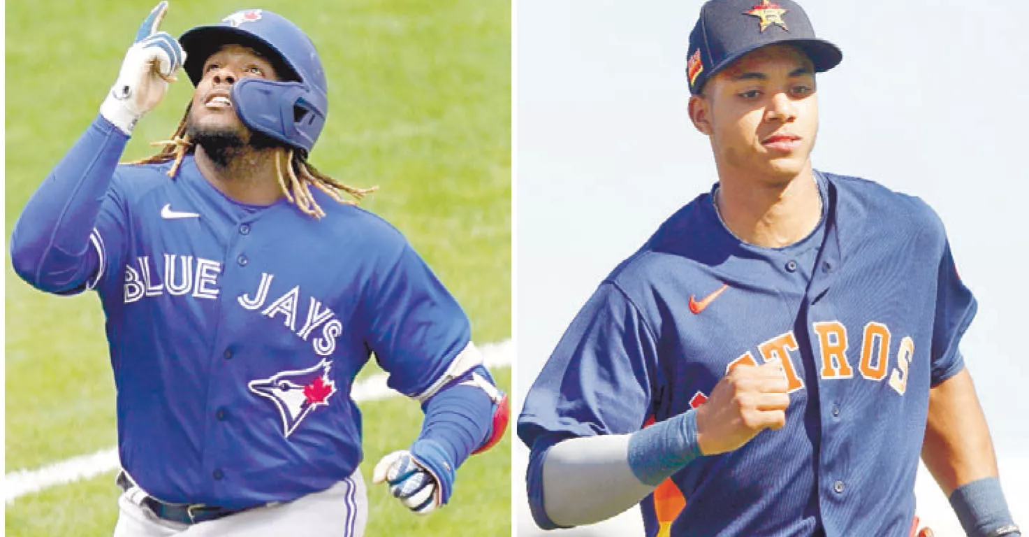 Vladimir Guerrero y Jeremy Peña únicos dominicanos lograron premio este año.    Ap