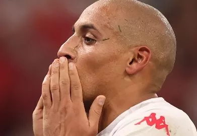 Wahbi Khazri, autor del gol de Túnez frente a Francia.