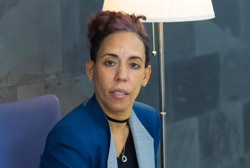 La doctora Marcia Castillo, quien participó en el congreso.