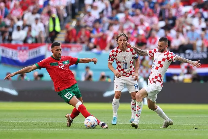 Accion partido Marruecos y Croacia