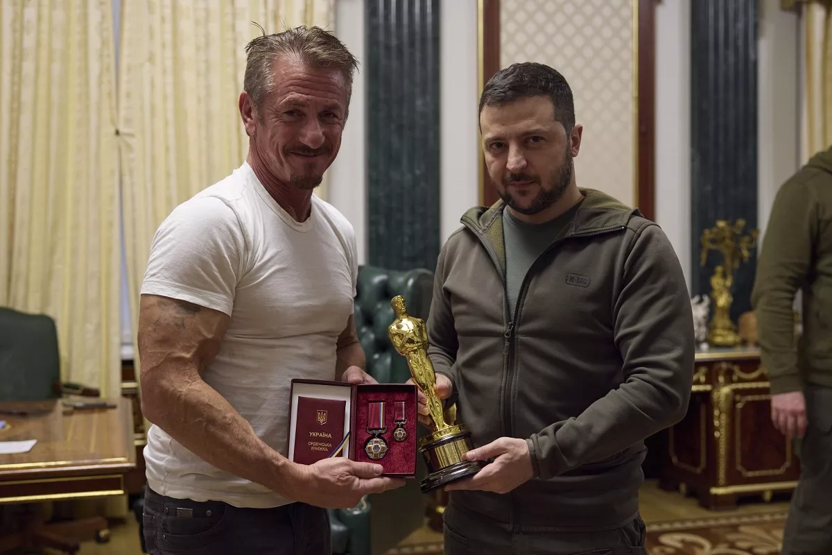 American actor Sean Penn visits Kyiv