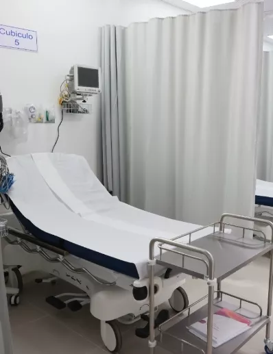 La seguridad hospitalaria también fue reforzada.