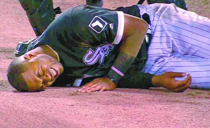 El dominicano Eloy Jiménez quiere que esa imagen no vuelve a repetirse en su carrera.  Ap
