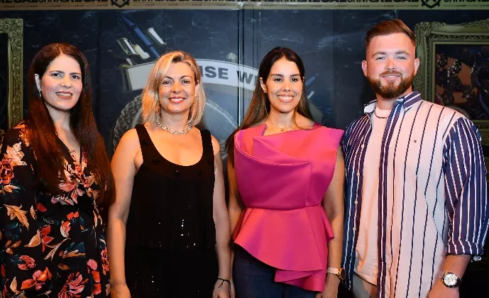 Dashiel Durán, Helena Dionisio, Franchesca Ortiz y Dominic Boon.