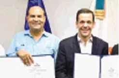 Hubo Beras y  Luis Rosado, del Consorcio  Conatrasas.