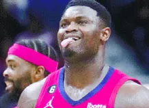 Zion Williamson, se lesionó el tendón de la corva.