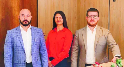 Carlos Jiménez, Jessica Chahín y Felipe Gutiérrez.