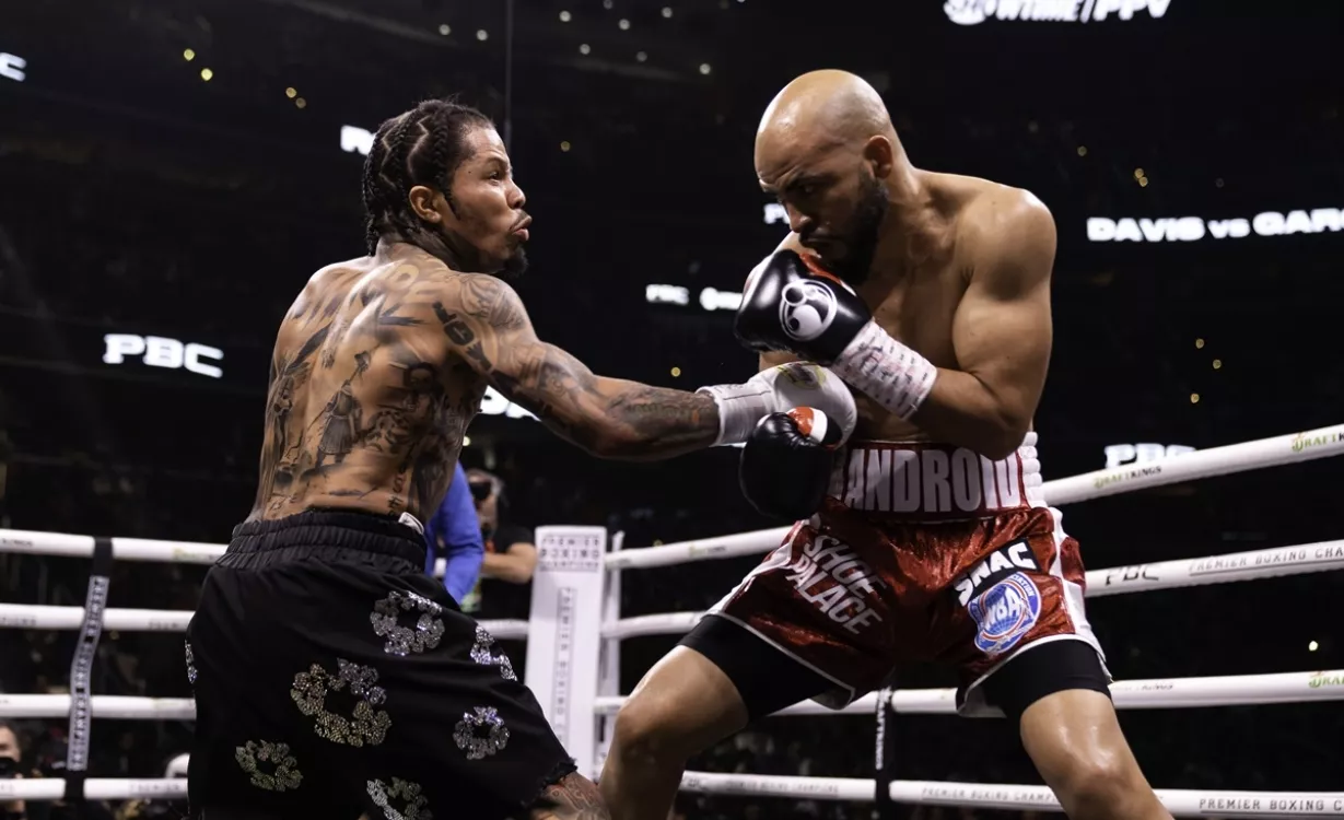 Gervonta Davis y Héctor Luis García durante su enfrentamiento el pasado sábado.