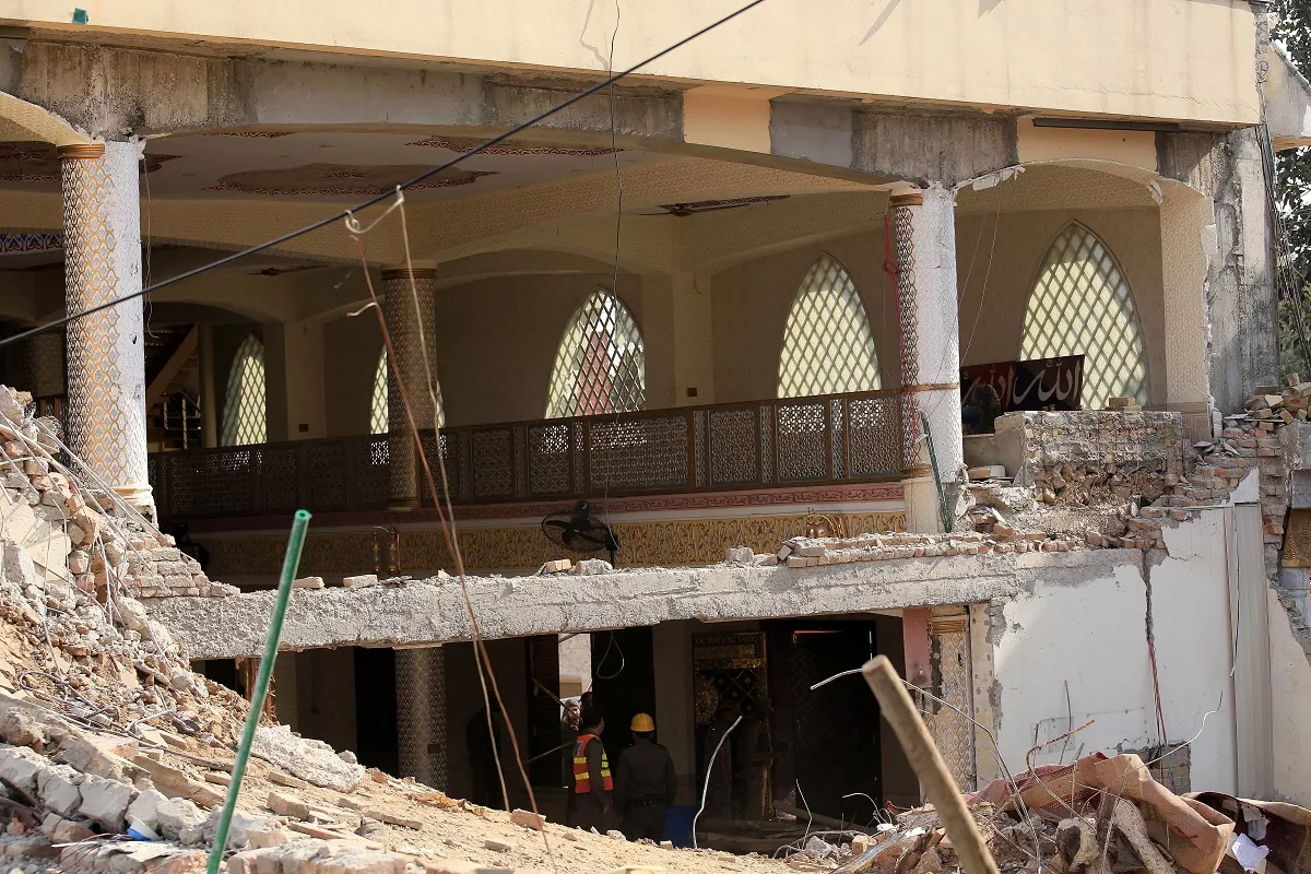 Suicide bomb blast at a Mosque killed at least 92 people