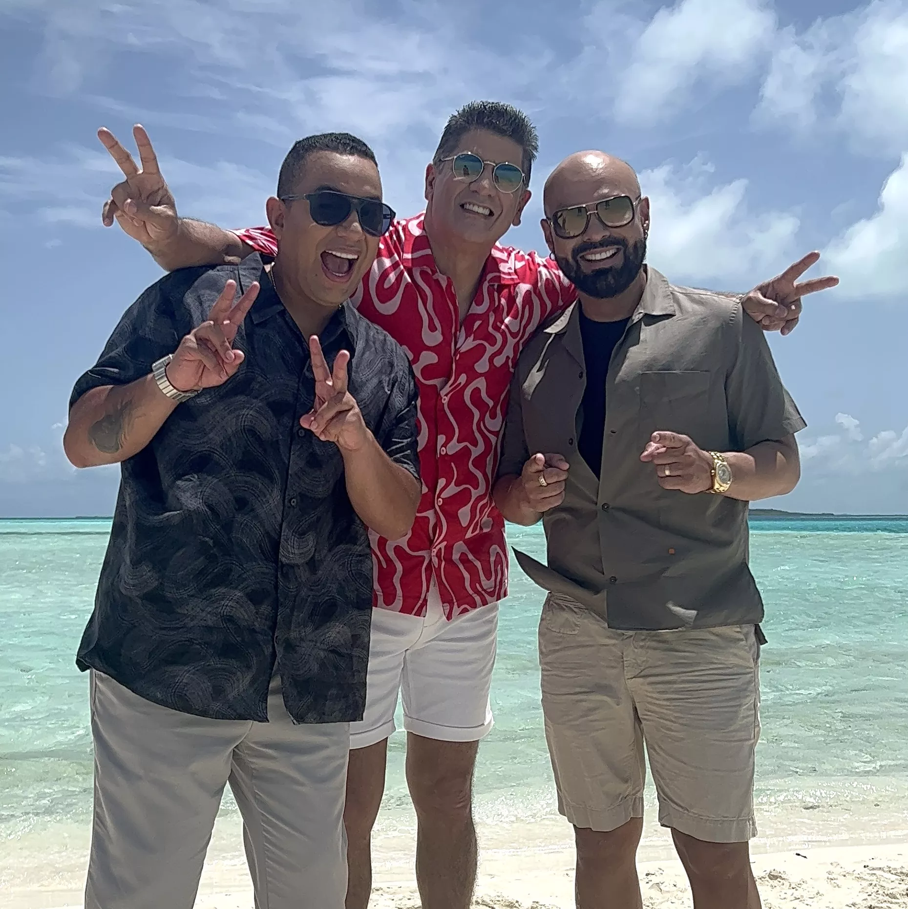 Eddy Herrera, Omar Enrique y Felipe Peláez