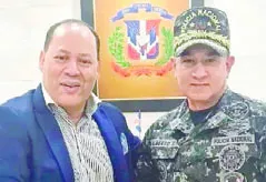 Franklin Mirabal junto a Eduardo Alberto Then .